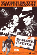 Bonnie och Clyde 1967 poster Warren Beatty Faye Dunaway Gene Hackman Arthur Penn Affischkonstnär: Anders Gullberg