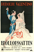 Bröllopsnatten 1924 poster Rudolph Valentino Nita Naldi Joseph Henabery Dans