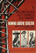 Bron �ver floden Kwai (1957) Poster William Holden/Alec Guinness/Jack Hawkins/David Lean
