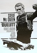 Bullitt (1968) Poster B reproduction Steve McQueen/Robert Vaughn/Jacqueline Bisset/Peter Yates
