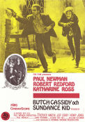 Butch Cassidy and the Sundance Kid 1969 poster Paul Newman Robert Redford Katharine Ross George Roy Hill