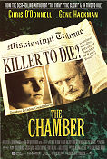The Chamber 1996 poster Gene Hackman Chris O´Donnell Faye Dunaway James Foley Text: John Grisham Tidningar