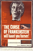 The Curse of Frankenstein 1957 poster Peter Cushing Christopher Lee Hazel Court Terence Fisher Filmbolag: Hammer Films