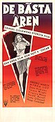 De b�sta �ren (1947) Poster 30x70cm Fredric March/Myrna Loy/William Wyler