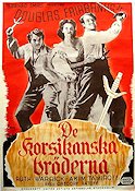 De korsikanska br�derna (1942) Poster 70x100cm Douglas Fairbanks Jr/Ruth Warrick