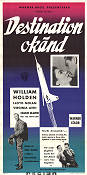 Destination okänd 1956 poster William Holden Lloyd Nolan Mervyn LeRoy Flyg