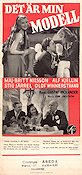Det �r min modell (1946) Poster 30x70cm Maj-Britt Nilsson/Alf Kjellin/Stig J�rrel/Olof Winnerstrand/Gustaf Molander