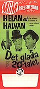 Det glada 20-talet (1965) Poster 30x70cm Laurel and Hardy/Helan och Halvan