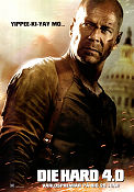 Die Hard 4 2007 poster Bruce Willis Justin Long Timothy Olyphant Len Wiseman