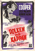 Dolken och kappan (1947) Poster 70x100cm Gary Cooper/Lilli Palmer/Fritz Lang