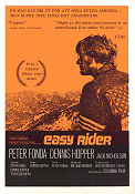 Easy Rider 1969 poster Peter Fonda Jack Nicholson Dennis Hopper Motorcyklar Kultfilmer