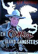 En cowboy bland gangsters 1939 poster Ken Maynard Hoot Gibson