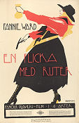 En flicka med ruter i 1917 poster Fannie Ward Jack Dean Frank Reicher
