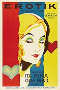 Erotik 1929 poster Ita Rina Olaf Fjord Filmen från: Czechoslovakia