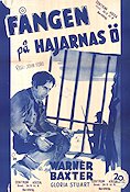 F�ngen p� hajarnas � (1936) Poster 70x100cm Warner Baxter/John Ford