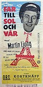 Far till sol och v�r (1958) Poster 30x70cm Martin Ljung/Ann-Marie Gyllenspetz