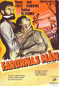 Farornas män 1953 poster Dennis Price Jack Hawkins David MacDonald Filmen från: South Africa