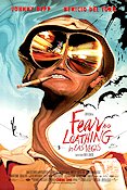 Fear and Loathing in Las Vegas 1998 poster Johnny Depp Benicio Del Toro Mark Harmon Terry Gilliam Kultfilmer Rökning