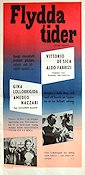Flydda tider (1953) Poster 30x70cm Vittorio de Sica/Gina Lollobrigida