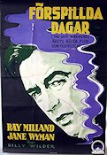 Förspillda dagar 1946 poster Ray Milland Billy Wilder Förspillda dagar 1946 poster Ray Milland Billy Wilder