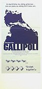 Gallipoli (1982) Poster 30x70cm Peter Weir/Mel Gibson/Australia