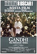 Gandhi 1982 poster Ben Kingsley John Gielgud Candice Bergen Trevor Howard Richard Attenborough Asien Politik