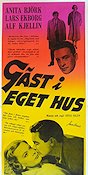 G�st i eget hus (1957) Poster 30x70cm Anita Bj�rk/Lars Ekborg
