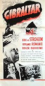 Gibraltar 1939 poster Erich von Stroheim Viviane Romance Roger Duchesne Abel Jacquin Fyodor Otsep