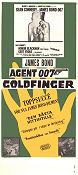 Goldfinger (1964) Poster 30x70cm Sean Connery/Honor Blackman/Gert Fr�be
