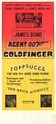 Goldfinger (1964) Poster 30x70cm Sean Connery/Honor Blackman/Gert Fr�be