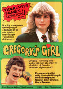 Gregory´s Girl 1980 poster John Gordon Sinclair Dee Hepburn Jake D´Arcy Bill Forsyth Skola