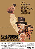 Guldrushens glada dagar (1970) Poster 70x100cm Lee Marvin/Clint Eastwood/Jean Seberg