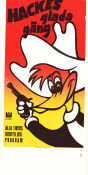 Hackes glada gäng 1969 poster Hacke Hackspett Woody Woodpecker Walter Lantz Animerat Från serier