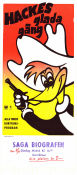 Hackes glada gäng 1977 poster Hacke Hackspett Woody Woodpecker Walter Lantz Animerat Från serier