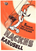 Hackes karusell 1957 poster Hacke Hackspett Woody Woodpecker Walter Lantz Animerat Från serier