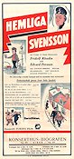 Hemliga Svensson (1933) Poster 30x70cm Fridolf Rhudin/Edvard Persson