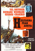 Hjältarna från Ashiya 1964 poster Yul Brynner Richard Widmark George Chakiris Michael Anderson Fallskärm
