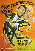 Hur tokigt som helst (1955) Poster 70x100cm Jerry Lewis/Dean Martin/Janet Leigh