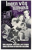 Ingen v�g tillbaka (1947) Poster 70x100cm Edvin Adolphson/Anita Bj�rk/Gaby Stenberg