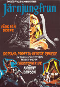 Järnjungfrun 1963 poster Rossana Podesta Georges Riviere Christopher Lee Antonio Margheriti