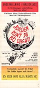 Jorden runt p� 80 dagar (1956) Poster 30x70cm David Niven/Cantinflas/Shirley MacLaine/Jules Verne