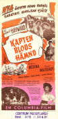 Kapten Blods hämnd 1950 poster Louis Hayward Patricia Medina George Macready Gordon Douglas Affischkonstnär: V Lipniunas Äventyr matinée