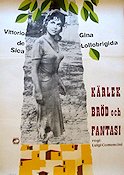 Kärlek bröd och fantasi 1953 poster Gina Lollobrigida Vittorio De Sica
