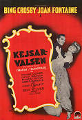 Kejsarvalsen 1948 poster Bing Crosby Joan Fontaine Billy Wilder Dans