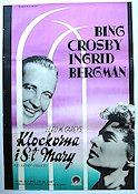 Klockorna i S:t Mary 1946 poster Bing Crosby Ingrid Bergman