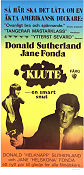 Klute en smart snut 1971 poster Jane Fonda Donald Sutherland Alan J Pakula Poliser