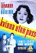 Kvinna utan pass 1950 poster Hedy Lamarr John Hodiak Film Noir