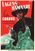 Lagens hämnare 1943 poster Buster Crabbe Al St John Frances Gladwin Sam Newfield Eric Rohman art