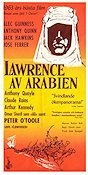 Lawrence av Arabien 1962 poster Alec Guinness Anthony Quinn Peter O´Toole Omar Sharif David Lean