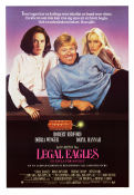 Legal Eagles 1986 poster Robert Redford Debra Winger Daryl Hannah Ivan Reitman